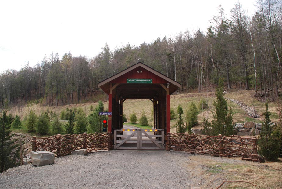 Rustic fencing built using mountain laurel trees and branches titled Greenberg Laurel Fencing